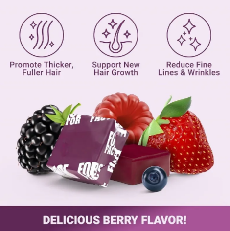 Hair Growth Vitamin D Gummies - 60 Ct